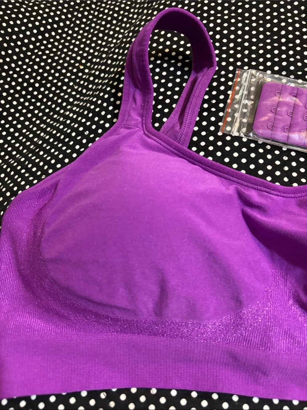 Underoutfit Seamless Purple Wireless Comfort Bra - Style 457 Size L